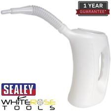 Sealey Measuring Jug with Flexible Spout 5L Oil Fuel Acids Garage Workshop