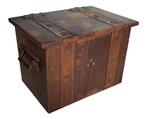 Antique vintage trunk chest - vintage,