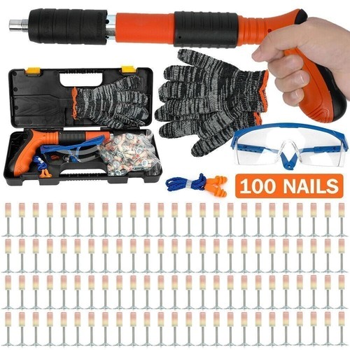 Powerful concrete nail gun kit - concrete,
