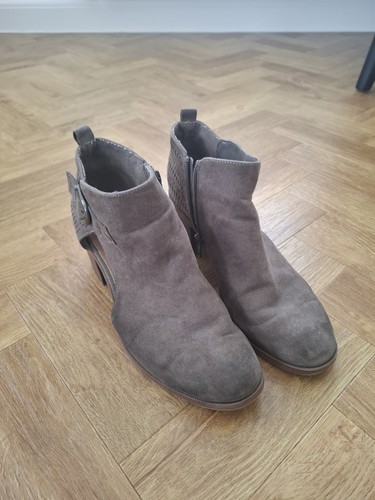 Suede ankle boots block - boots,
