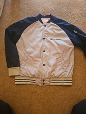Zara Boys 11/12 Navy And Beige Varsity Jacket