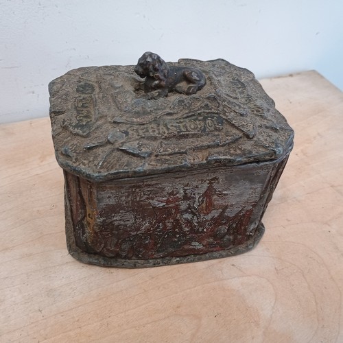 Antique lead tobacco - lead, box