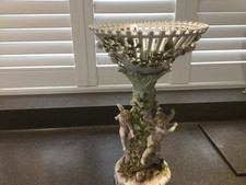 Sitzendorf Porcelain Figurine Cherubs And Flowers