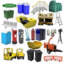 OO Gauge Rusty Rails Unpainted Accessories - Seats, Buffers, Steps, Bins etc