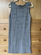 Sarah Pacini Ladies Stretchable Grey Cotton Dress VGC UK10