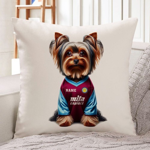 Aston villa yorkie cushion - aston,