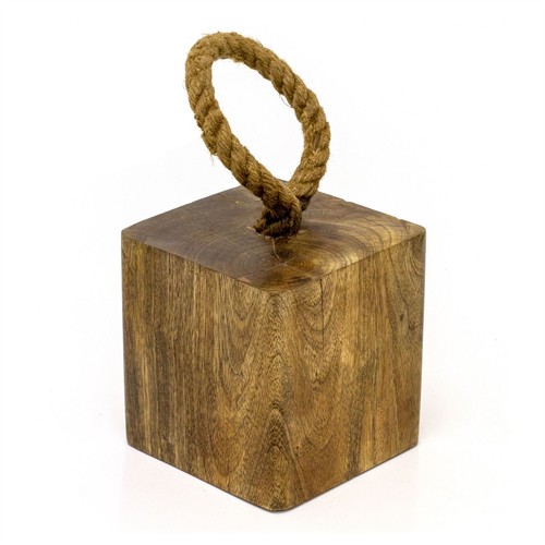 Mango wood doorstop chunky - mango,