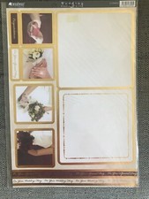 Kanban wedding concept card topper and envelope New in Packet