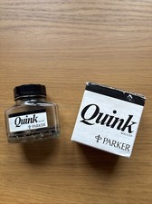 Vintage Parker Quink  Original Bottle and Box 57CC EMPTY