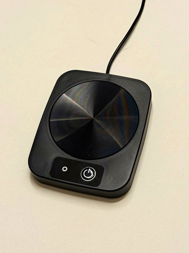 Black electric mug warmer - black, hot