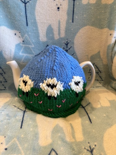 New hand knitted sheep - hand,