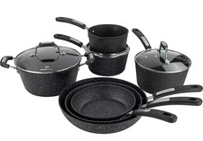NEW Scoville Neverstick 7‑Piece Pan Set - x3 Pans /x3 Frying Pans /x1 Stock Pot