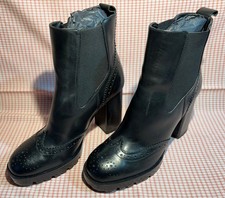 PAIR OF ZARA BLACK ANKLE BOOTS