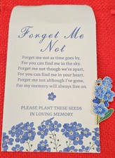 Forget not brooch with a - forget-me-not,