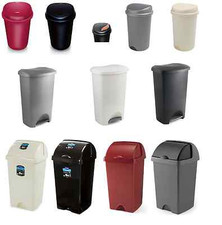 ADDIS 50 LITRE BIN DUSTBIN PLASTIC RUBBISH PAPER WASTE KITCHEN DUST QUALITY BINS