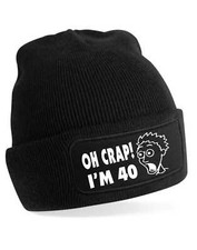 Oh Crap I'm 40 Beanie Hat 40th