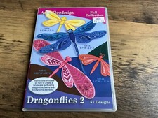 ANITA GOODESIGN Dragonflies  MACHINE EMBROIDERY DESIGNS CD MULTI FORMAT