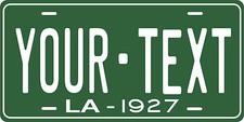 Louisiana 1927 license plate - louisiana,
