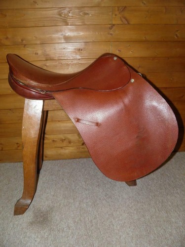 English tan leather - english, 17"