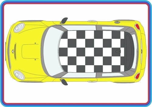 Chequered roof decals - roof,
