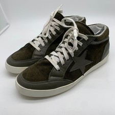 Russell & Bromley green suede