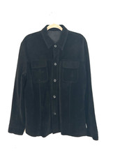 Reiss Jacket Men’s Real Suede Black VTG 1997 Chore Lined Coat Trucker Size XL