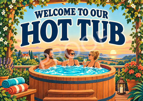 Welcome our hot tub garden - to,