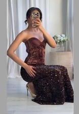 Zara Long Sequin Skirt &