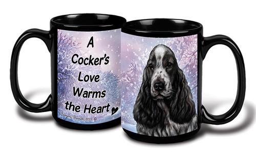 English cocker spaniel winter - english,