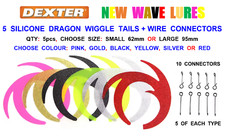5 SILICONE DRAGON WIGGLE