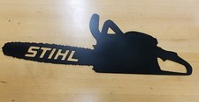 Stihl chainsaw metal wall art