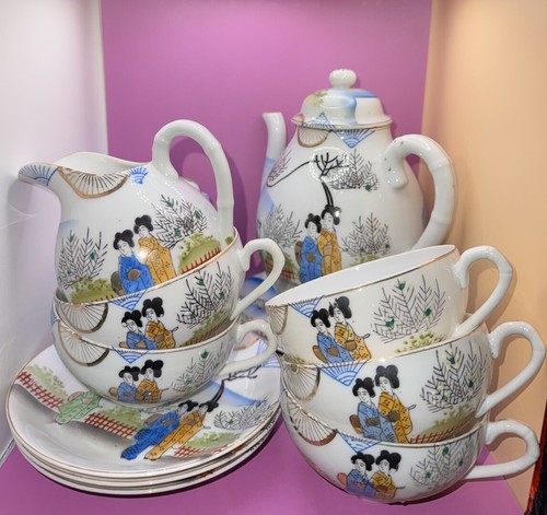 Antique japanese tea set - antique,