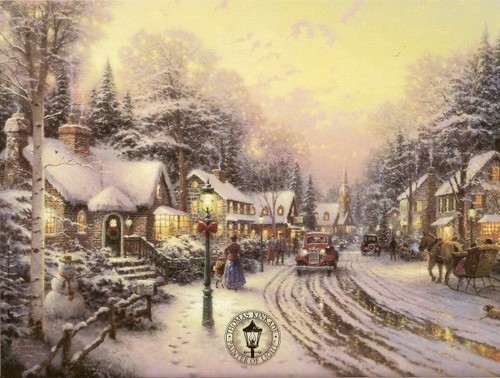Thomas kinkade village - kinkade,