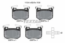 Textar Rear Brake Pads Set For