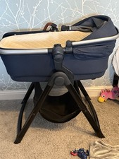 Silver Cross Bassinet Cot With Mattress And Stand