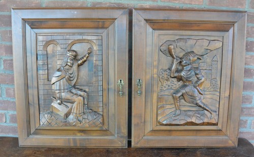 Salvaged carved sideboard - salvaged,