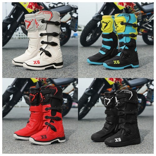 Nine wolves motocross boots - wolves,