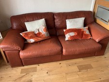 settee sofa leather pre owned