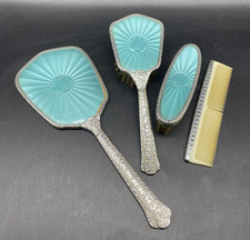 Vintage Turquoise Dressing Table 4 Piece Vanity Set  (PG112R)