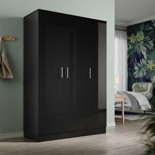 Black modern high gloss - black,