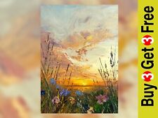 Wildflower Sunset Glow 5"x7"