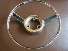 ROVER P5 / P5B Steering wheel chrome horn ring.  Re-chromed.  Excellent.