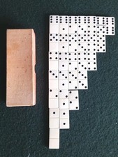 Double 6 Six Dominoes Traditional Standard Set of 28 Tiles for Travel Game