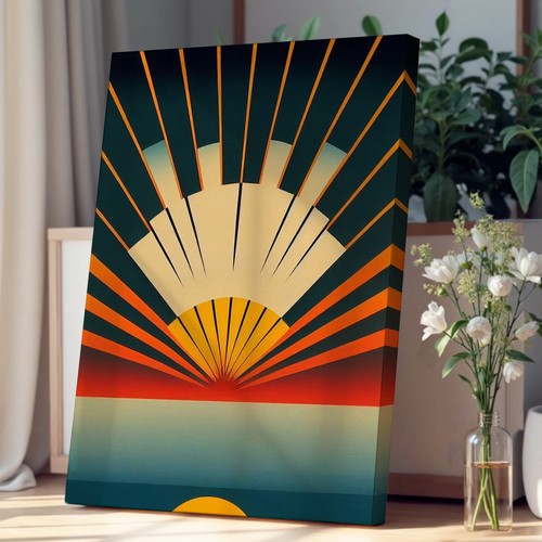 Splendid art deco sunset - art,