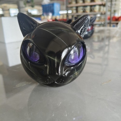 Luxury black cat stone - black,