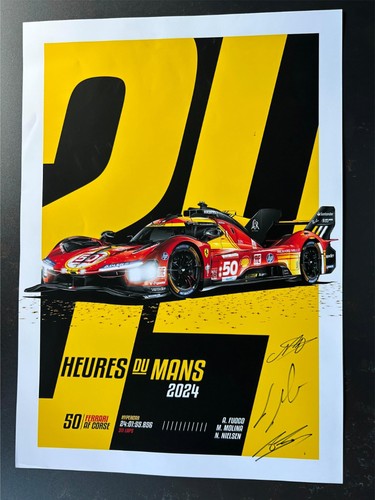 Signed ferrari 499p - ferrari,