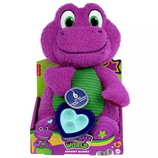 Barney's World Sensory Barney Plush Toy with Fidget for Toddlers Age 2+ Years