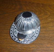Solid Silver Jockey Cap Caddy