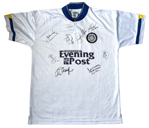 Rare multi signed leeds utd - signed,