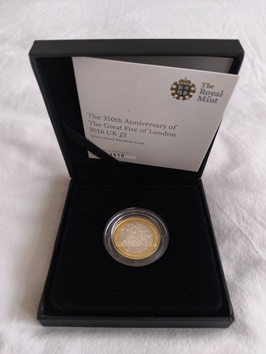 2016 silver proof piedfort 2 - proof, £2